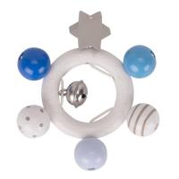 Opakowanie Grzechotka gwiazdka - niebieski, szary, biały