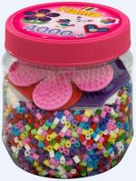 Opakowanie Hama Midi - Koraliki z podkładkami w tubie różowe