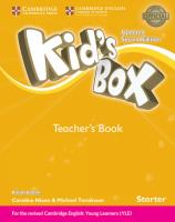 Kid's Box Starter Teacher's Book British English. Autor: Frino Lucy, Nixon Caroline, Tomlinson Michael. SmakLiter.pl Okładka książki Kid's Box Starter Teacher's Book British English