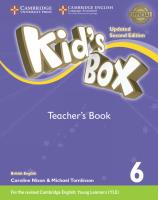 Kid's Box  6 Teacher's Book British English. Autor: Frino Lucy, Williams Melanie, Nixon Caroline, Tomlinson Michael. SmakLiter.pl Okładka książki Kid's Box  6 Teacher's Book British English