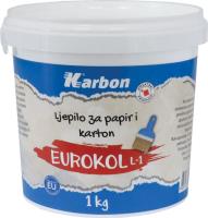 Klej EUROKOL 1 kg papier i karton KARBON. Wydawca: MST Toys. SmakLiter.pl Opakowanie Klej EUROKOL 1 kg papier i karton KARBON