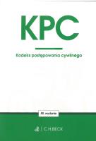 KODEKS POSTĘPOWANIA CYWILNEGO. Autor: Opracowanie zbiorowe. SmakLiter.pl Okładka książki KODEKS POSTĘPOWANIA CYWILNEGO