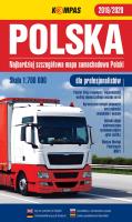 Okładka książki Mapa samochodowa 1:700 000 Polska dla profes.