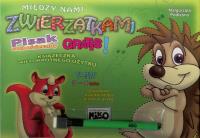 Okładka książki Między nami zwierzątkami 3-4 lata + pisak