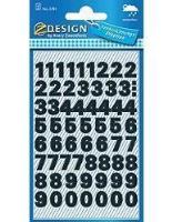 Opakowanie Naklejki czarne cyfry - 9,5mm