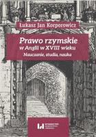 Okładka książki Prawo rzymskie w Anglii w XVIII wieku