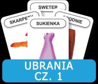 Rozwijamy mowę i myślenie - Ubranie cz. 1.. Wydawca: KOMLOGO. SmakLiter.pl Opakowanie Rozwijamy mowę i myślenie - Ubranie cz. 1.