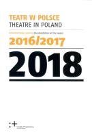 Teatr w Polsce 2018. Autor:   Praca zbiorowa. SmakLiter.pl Okładka książki Teatr w Polsce 2018