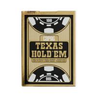 Texas Hold'em 100% plastic jumbo - czarny. Wydawca: Cartamundi. SmakLiter.pl Opakowanie Texas Hold'em 100% plastic jumbo - czarny