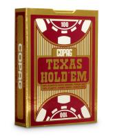 Texas Hold'em 100% plastic jumbo - czerwony. Wydawca: Cartamundi. SmakLiter.pl Opakowanie Texas Hold'em 100% plastic jumbo - czerwony