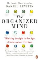 The Organized Mind. Autor: Daniel J. Levitin. SmakLiter.pl Okładka książki The Organized Mind
