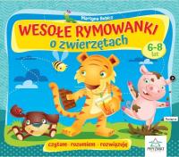 Wesołe rymowanki o zwierzętach 6-8lat. Autor: Martyna Bubicz i Agnieszka Sitarz. SmakLiter.pl Okładka książki Wesołe rymowanki o zwierzętach 6-8lat