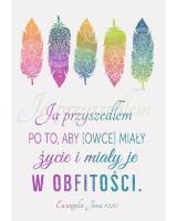 Opakowanie A Kartka składana - Ja przyszedłem po to...