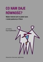 Co nam daje równość?. Autor: Ewa Krzaklewska. SmakLiter.pl Okładka książki Co nam daje równość?