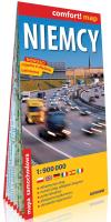 Comfort!map Niemcy 1:900 000 mapa w.2018. Autor: praca zbiorowa. SmakLiter.pl Okładka książki Comfort!map Niemcy 1:900 000 mapa w.2018