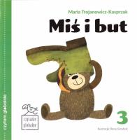Czytam globalnie T.3 Miś i but. Autor: Trojanowicz-Kasprzak Maria. SmakLiter.pl Okładka książki Czytam globalnie T.3 Miś i but