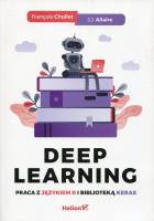 Okładka książki Deep Learning Praca z językiem R i biblioteką Keras