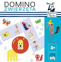 DOMINO OBRAZKOWE ZWIERZĘTA KAPITAN NAUKA. Autor: Opracowanie zbiorowe. SmakLiter.pl Okładka książki DOMINO OBRAZKOWE ZWIERZĘTA KAPITAN NAUKA