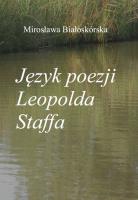 Okładka książki Język poezji Leopolda Staffa