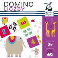 Kapitan Nauka. Domino obrazkowe Liczby. Autor: Opracowanie zbiorowe. SmakLiter.pl Okładka książki Kapitan Nauka. Domino obrazkowe Liczby