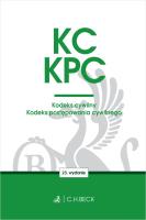 KODEKS CYWILNY KODEKS POSTĘPOWANIA CYWILNEGO WYD. 23. Autor: Opracowanie zbiorowe. SmakLiter.pl Okładka książki KODEKS CYWILNY KODEKS POSTĘPOWANIA CYWILNEGO WYD. 23