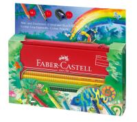 Opakowanie Kredki Grip 16 kolorów w piórniku metalowym Jungle