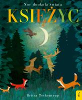Księżyc. Noc dookoła świata. Autor: Britta Teckentrup. SmakLiter.pl Okładka książki Księżyc. Noc dookoła świata