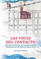Okładka książki Las voces del contacto. Edición y estudio de las relaciones geográficas de México (siglo XVI)