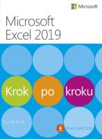 Okładka książki Microsoft Excel 2019 Krok po kroku