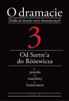 O dramacie Tom 3. Autor: Udalska Eleonora. SmakLiter.pl Okładka książki O dramacie Tom 3