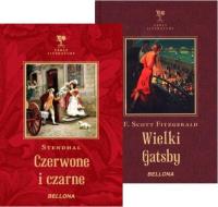 Pakiet: Wielki Gatsby/ Czerwone i czarne. Autor: Francis Scott Fitzgerald, Stendhal. SmakLiter.pl Okładka książki Pakiet: Wielki Gatsby/ Czerwone i czarne