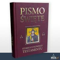 Pismo Święte Starego i Nowego Testamentu. Autor: ks. bp. Romaniuk Kazimierz. SmakLiter.pl Okładka książki Pismo Święte Starego i Nowego Testamentu