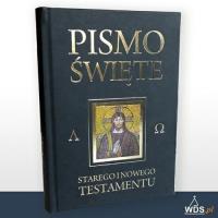 Pismo Święte Starego i Nowego Testamentu. Autor: ks. bp. Romaniuk Kazimierz. SmakLiter.pl Okładka książki Pismo Święte Starego i Nowego Testamentu