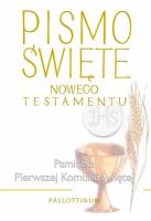 Pismo Święte - Nowy Testement duże (komunia). Autor:   Praca zbiorowa. SmakLiter.pl Okładka książki Pismo Święte - Nowy Testement duże (komunia)