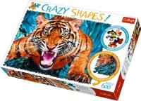 Puzzle 600 Crazy Shapes Oko w oko z tygrysem TREFL. Wydawca: Trefl. SmakLiter.pl Opakowanie Puzzle 600 Crazy Shapes Oko w oko z tygrysem TREFL