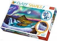 Puzzle 600 Crazy Shapes Zorza nad Islandią TREFL. Wydawca: Trefl. SmakLiter.pl Opakowanie Puzzle 600 Crazy Shapes Zorza nad Islandią TREFL