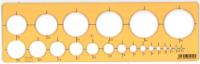 Opakowanie Szablon do kreślenia okręgów 2-36 mm PRATEL