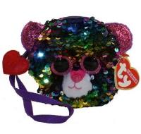 Opakowanie TY Fashion - cekinowa torba na nadgarstek Lampart