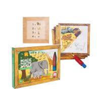 Zestaw kreatywny- obrazki wodne safari. Wydawca: Tiger Tribe. SmakLiter.pl Opakowanie Zestaw kreatywny- obrazki wodne safari