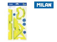 Opakowanie Zestaw linijek żółty 4 sztuki MILAN