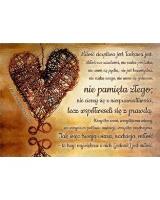 Opakowanie A Kartka składana - Hymn o miłości - brąz