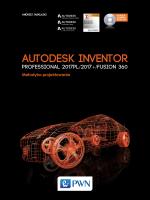 Autodesk Inventor Professional 2017PL / 2017+ / Fusion 360.. Autor: Jaskulski Andrzej. SmakLiter.pl Okładka książki Autodesk Inventor Professional 2017PL / 2017+ / Fusion 360.