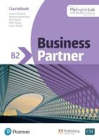 Business Partner B2 Coursebook with MyEnglishLab. Wydawca: Pearson Education Limited. SmakLiter.pl Opakowanie Business Partner B2 Coursebook with MyEnglishLab