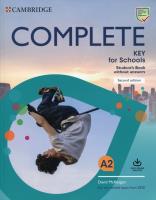 Complete Key for Schools A2 Student's Book without answers. Autor: McKeegan David. SmakLiter.pl Okładka książki Complete Key for Schools A2 Student's Book without answers