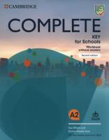 Complete Key for Schools A2 Workbook. Autor: Elliott Sue, Emma Heyderman. SmakLiter.pl Okładka książki Complete Key for Schools A2 Workbook