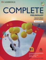 Complete Preliminary Student's Book without Answers with Online Practice. Autor: Emma Heyderman, May Peter. SmakLiter.pl Okładka książki Complete Preliminary Student's Book without Answers with Online Practice