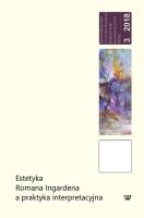 Estetyka Romana Ingardena a praktyka interpretacyjna. Wydawca: Wydawnictwo Uniwersytetu Kardynała Stefana Wyszyńskiego. SmakLiter.pl Opakowanie Estetyka Romana Ingardena a praktyka interpretacyjna
