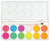 Farby akwarelowe Chroma Blends - Neonowe. Wydawca: Kolorowe Baloniki. SmakLiter.pl Opakowanie Farby akwarelowe Chroma Blends - Neonowe