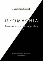 Geomachia. Autor: Karkoszak Jakub. SmakLiter.pl Okładka książki Geomachia