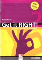 Get It Right! 2 SB + audio CD. Autor: Finnie Rachel. SmakLiter.pl Okładka książki Get It Right! 2 SB + audio CD